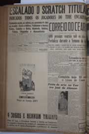 Página do jornal Correio do Ceará de outubro de 1940