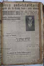 Página do jornal Correio do Ceará de outubro de 1940