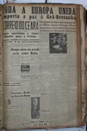 Página do jornal Correio do Ceará de outubro de 1940