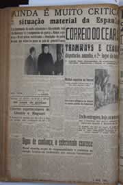 Página do jornal Correio do Ceará de outubro de 1940