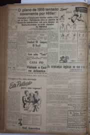 Página do jornal Correio do Ceará de outubro de 1940