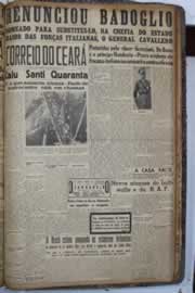 Página do jornal Correio do Ceará de dezembro de 1940