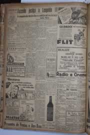 Página do jornal Correio do Ceará de dezembro de 1940