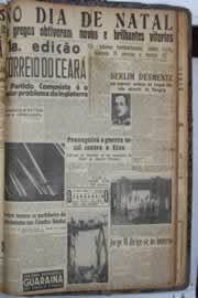 Página do jornal Correio do Ceará de dezembro de 1940