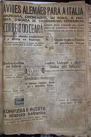 Página do jornal Correio do Ceará de janeiro de 1941