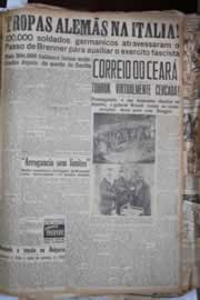 Página do jornal Correio do Ceará de janeiro de 1941