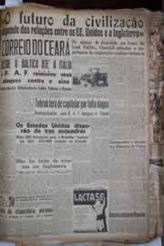 Página do jornal Correio do Ceará de janeiro de 1941