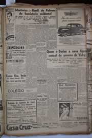 Página do jornal Correio do Ceará de janeiro de 1941
