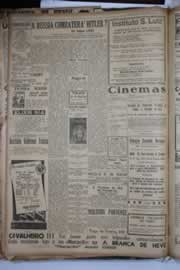 Página do jornal Correio do Ceará de janeiro de 1941