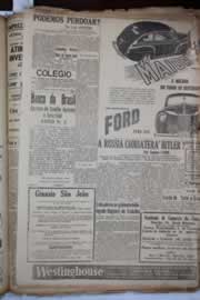 Página do jornal Correio do Ceará de janeiro de 1941