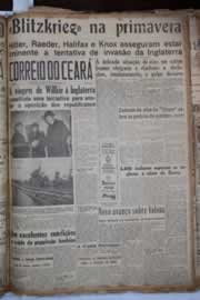 Página do jornal Correio do Ceará de fevereiro de 1941