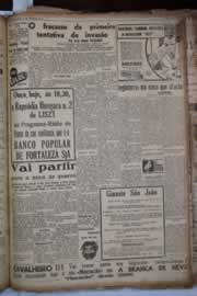 Página do jornal Correio do Ceará de fevereiro de 1941