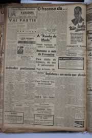 Página do jornal Correio do Ceará de fevereiro de 1941