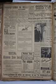 Página do jornal Correio do Ceará de fevereiro de 1941