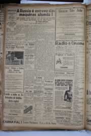 Página do jornal Correio do Ceará de fevereiro de 1941