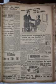 Página do jornal Correio do Ceará de fevereiro de 1941