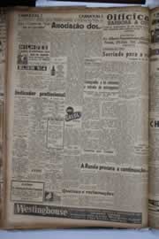 Página do jornal Correio do Ceará de fevereiro de 1941