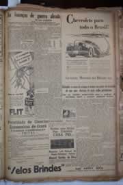 Página do jornal Correio do Ceará de fevereiro de 1941