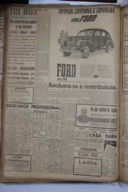 Página do jornal Correio do Ceará de fevereiro de 1941