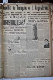 Página do jornal Correio do Ceará de março de 1941