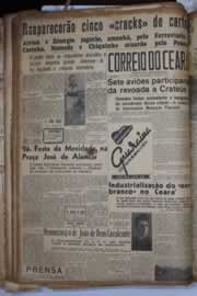 Página do jornal Correio do Ceará de maio de 1941