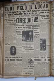 Página do jornal Correio do Ceará de maio de 1941
