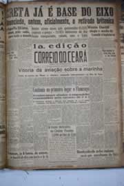 Página do jornal Correio do Ceará de junho de 1941