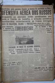 Página do jornal Correio do Ceará de julho de 1941