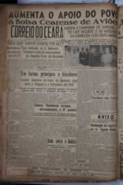 Página do jornal Correio do Ceará de julho de 1941