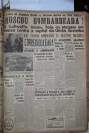 Página do jornal Correio do Ceará de julho de 1941