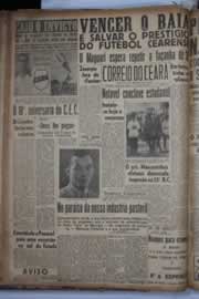 Página do jornal Correio do Ceará de agosto de 1941