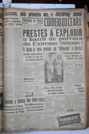Página do jornal Correio do Ceará de agosto de 1941
