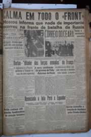 Página do jornal Correio do Ceará de agosto de 1941