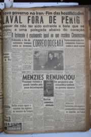 Página do jornal Correio do Ceará de agosto de 1941