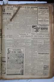 Página do jornal Correio do Ceará de setembro de 1941