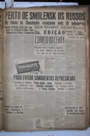 Página do jornal Correio do Ceará de setembro de 1941