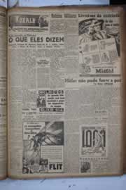 Página do jornal Correio do Ceará de outubro de 1941