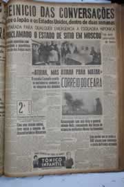 Página do jornal Correio do Ceará de outubro de 1941