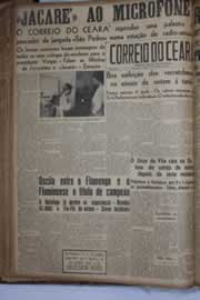 Página do jornal Correio do Ceará de outubro de 1941