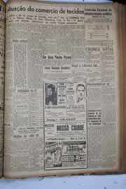Página do jornal Correio do Ceará de outubro de 1941