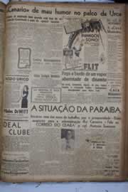 Página do jornal Correio do Ceará de outubro de 1941