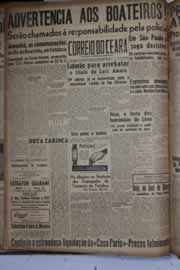 Página do jornal Correio do Ceará de dezembro de 1941