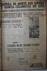 Página do jornal Correio do Ceará de janeiro de 1942