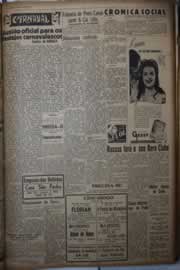 Página do jornal Correio do Ceará de janeiro de 1942