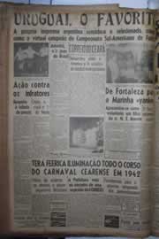Página do jornal Correio do Ceará de janeiro de 1942