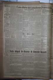 Página do jornal Correio do Ceará de janeiro de 1942