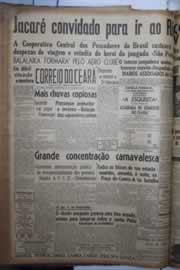 Página do jornal Correio do Ceará de fevereiro de 1942