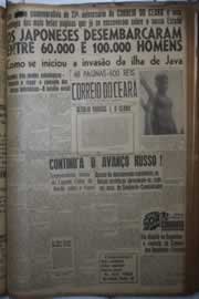 Página do jornal Correio do Ceará de março de 1942