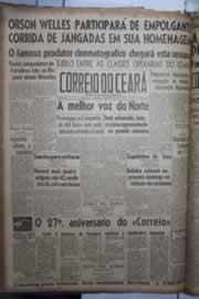 Página do jornal Correio do Ceará de março de 1942