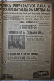 Página do jornal Correio do Ceará de março de 1942